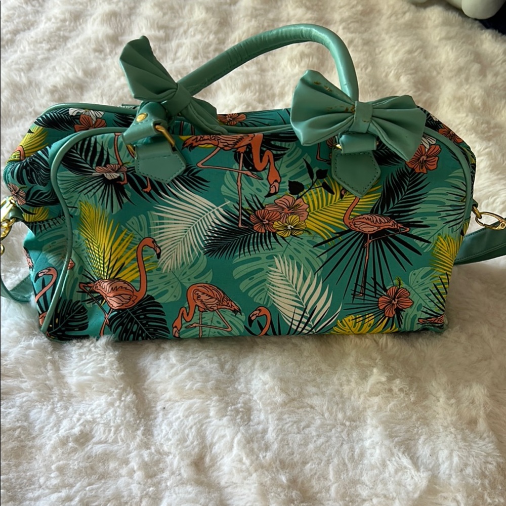 Tropical Flamingo Print Women's Bag